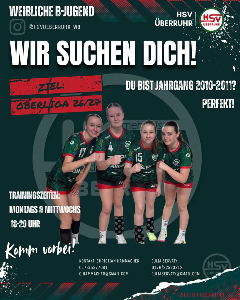 HSV Überruhr - wB - wir suchen dich